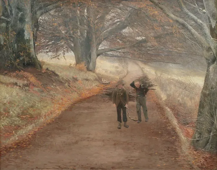 Framed Print : Footpath near Herlufsholm, Zealand, 1890. Creator: Laurits Andersen Ring Framed Print : Footpath near Herlufsholm, Zealand, 1890. Creator: Laurits Andersen Ring