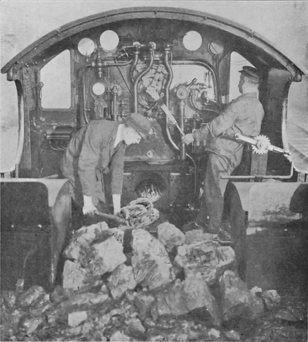 Framed Print : On the Footplate of a Great Western Express Engine, 1926 Framed Print : On the Footplate of a Great Western Express Engine, 1926