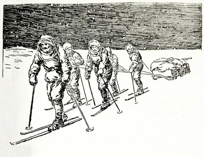 Framed Print : They Were Forced To Drag Their Own Sleigh, c1929. Creators: Howard Davie, Harry Payne Framed Print : They Were Forced To Drag Their Own Sleigh, c1929. Creators: Howard Davie, Harry Payne