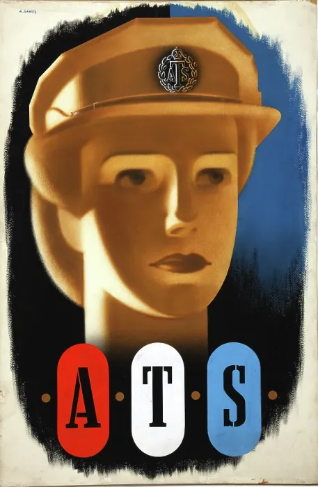 Framed Print : Forces Recruitment - ATS, World War II poster, c1939-c1945. Creator: Abram Games. Forces Recruitment - ATS, World War II poster, c1939-c1945. Creator: Abram Games Framed Print : Forces Recruitment - ATS, World War II poster, c1939-c1945. Creator: Abram Games. Forces Recruitment - ATS, World War II poster, c1939-c1945. Creator: Abram Games