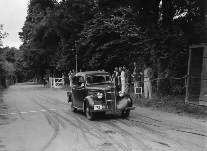 Framed Print : Ford 10 of AF Eadon, winner of a silver award at the MCC Torquay Rally, July 1937 Framed Print : Ford 10 of AF Eadon, winner of a silver award at the MCC Torquay Rally, July 1937