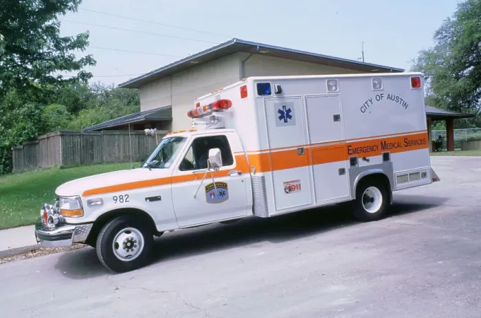 Framed Print : Ford Ambulance, Austin Texas 1994 Framed Print : Ford Ambulance, Austin Texas 1994