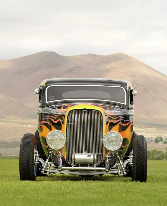 Framed Print : Ford Coupe Custom 1934. Artist: Simon Clay Framed Print : Ford Coupe Custom 1934. Artist: Simon Clay