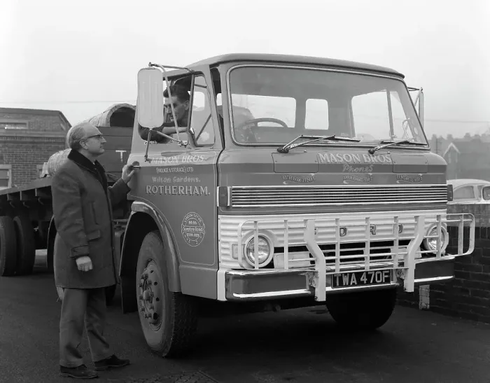 Framed Print : Ford D series lorry, 1967. Artist: Michael Walters Framed Print : Ford D series lorry, 1967. Artist: Michael Walters