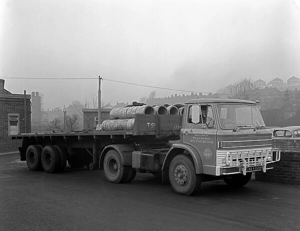 Ford D Series tractor unit belonging to Mason Brothers of Rotherham, 1967. Artist