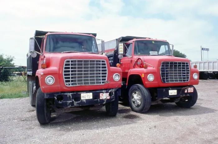Framed Print : Ford dumper trucks Framed Print : Ford dumper trucks