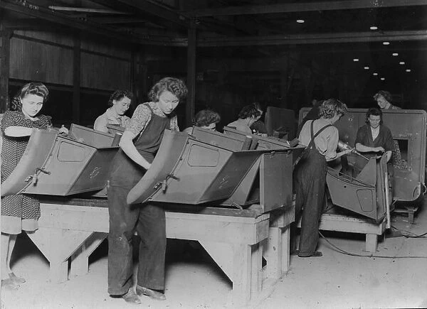 Ford factory women workers during 2nd World War. Creator: Unknown