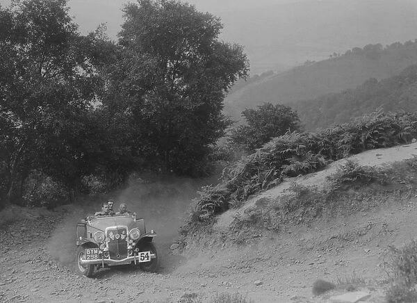 Ford V8 competing in the Barnstaple Trial, c1935. Artist: Bill Brunell