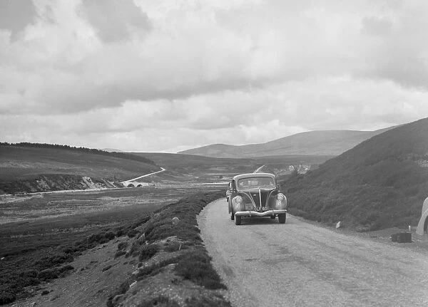Ford V8 saloon of Joan Chetwynd, RSAC Scottish Rally, 1933. Artist: Bill Brunell
