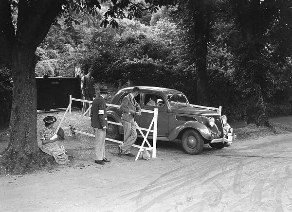 Ford V8 of Viscount Chetwynd, winner of a silver award at the MCC Torquay Rally, July 1937