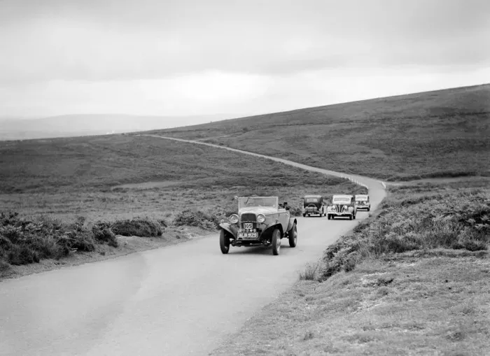 Framed Print : Ford V8s of WCN Norton and J Harrison competing at the MCC Torquay Rally, July 1937 Framed Print : Ford V8s of WCN Norton and J Harrison competing at the MCC Torquay Rally, July 1937