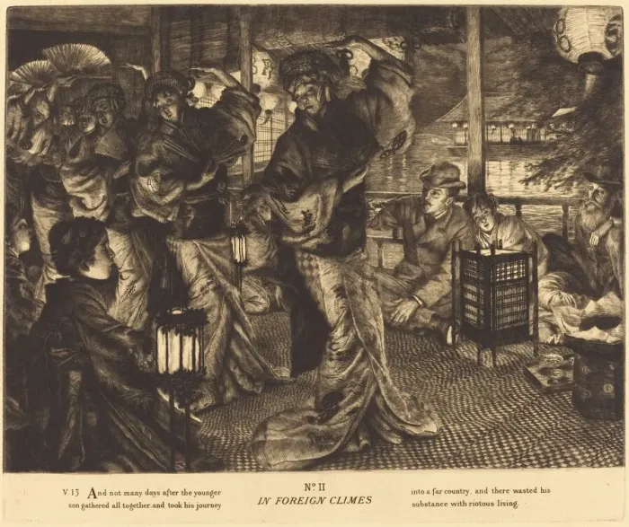 Framed Print : In Foreign Climes, 1882. Creator: James Tissot Framed Print : In Foreign Climes, 1882. Creator: James Tissot