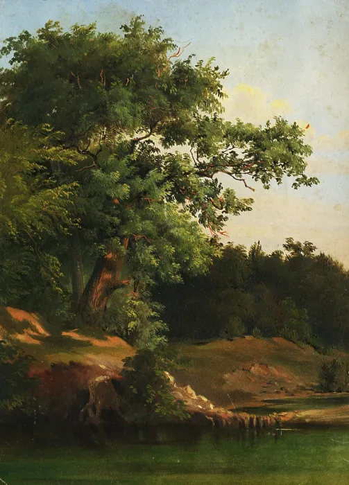 Framed Print : In the Forest, 1860-1890. Creator: Friedrich Carl von Scheidlin Framed Print : In the Forest, 1860-1890. Creator: Friedrich Carl von Scheidlin