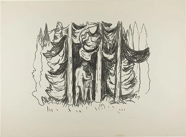 The Forest, 1908 / 09. Creator: Edvard Munch