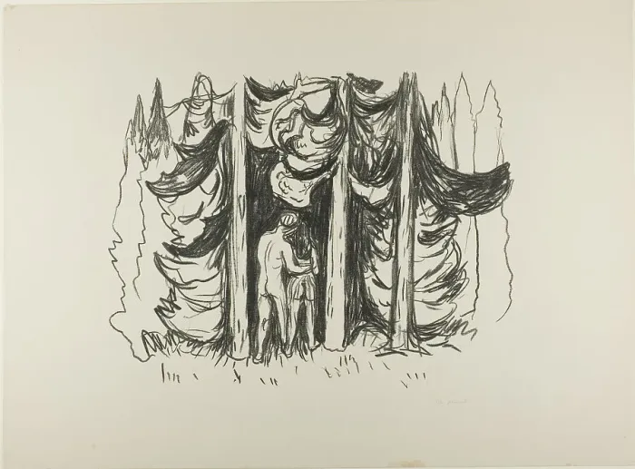 Framed Print : The Forest, 1908 / 09. Creator: Edvard Munch Framed Print : The Forest, 1908 / 09. Creator: Edvard Munch