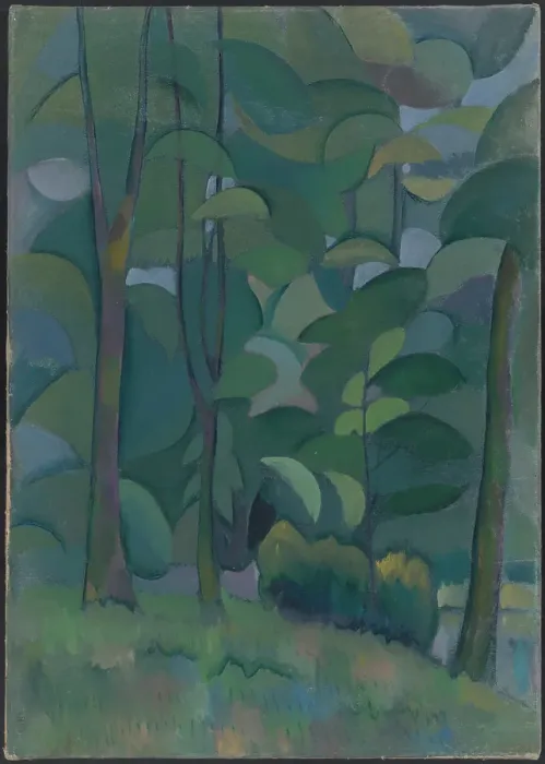 Framed Print : Forest, 1908-1910. Creator: Vladimir Baranoff-Rossine Framed Print : Forest, 1908-1910. Creator: Vladimir Baranoff-Rossine