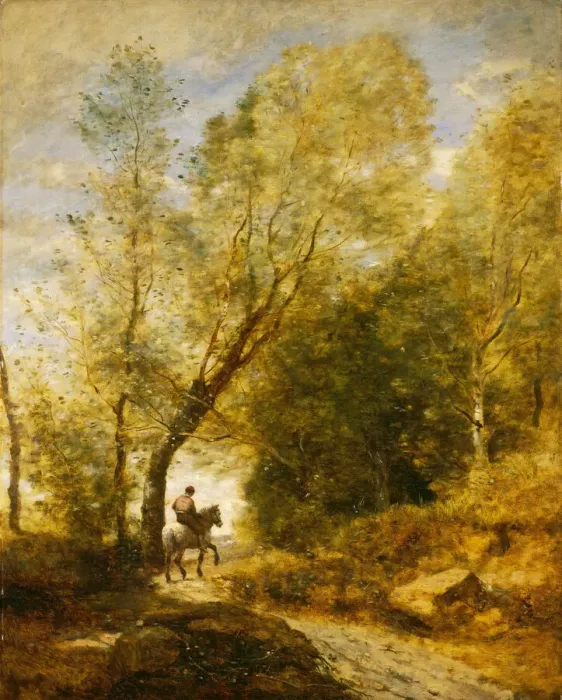 Framed Print : The Forest of Coubron, 1872. Creator: Jean-Baptiste-Camille Corot Framed Print : The Forest of Coubron, 1872. Creator: Jean-Baptiste-Camille Corot