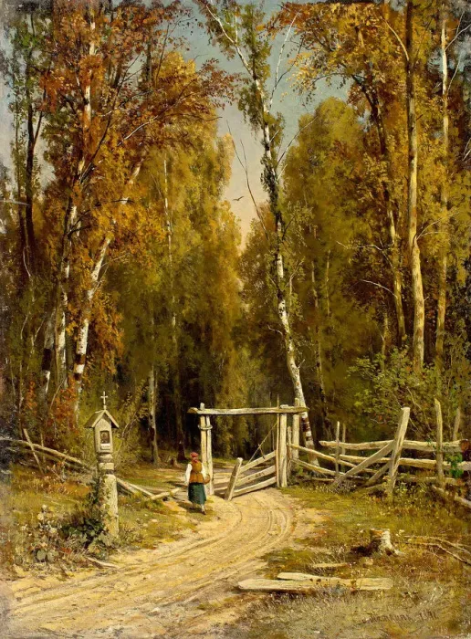 Framed Print : At the Forest Edge, 1871 Framed Print : At the Forest Edge, 1871