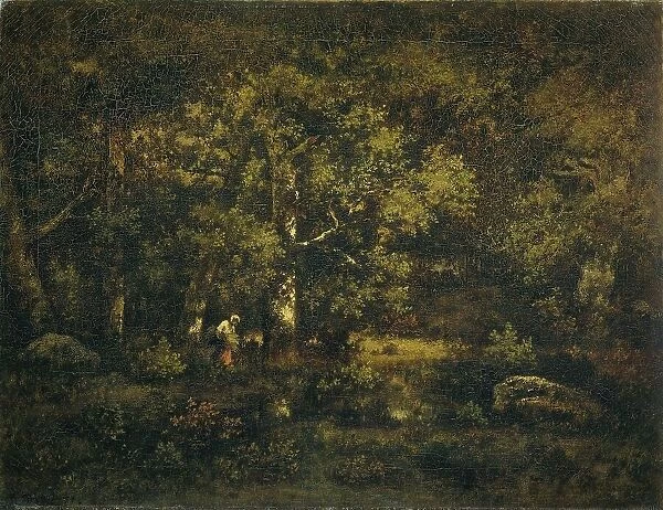 The Forest of Fontainebleau, 1871. Creator: Narcisse Virgile Diaz de la Pena