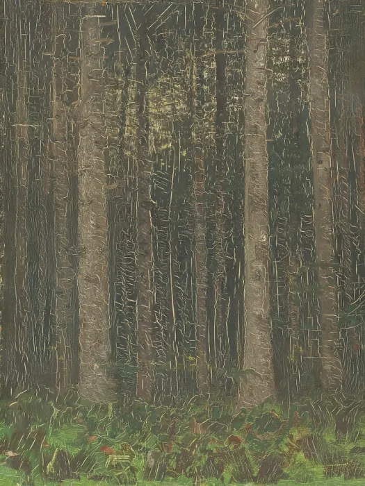 Framed Print : Forest Interior, 1880-1885. Creator: Ladislav Mednyanszky Framed Print : Forest Interior, 1880-1885. Creator: Ladislav Mednyanszky