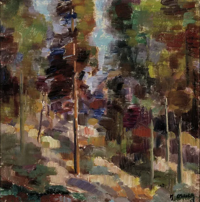 Framed Print : Forest Landscape, 1912. Creator: Yrjö Aleksander Ollila Framed Print : Forest Landscape, 1912. Creator: Yrjö Aleksander Ollila