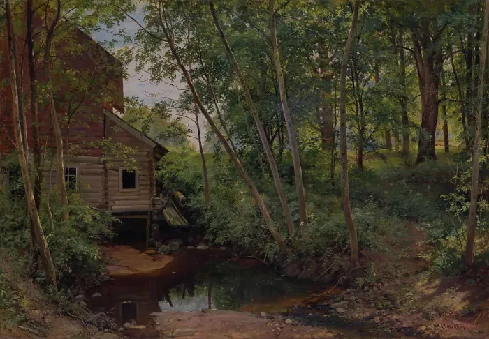 Framed Print : Forest Mill. Creator: Shishkin, Ivan Ivanovich (1832-1898) Framed Print : Forest Mill. Creator: Shishkin, Ivan Ivanovich (1832-1898)