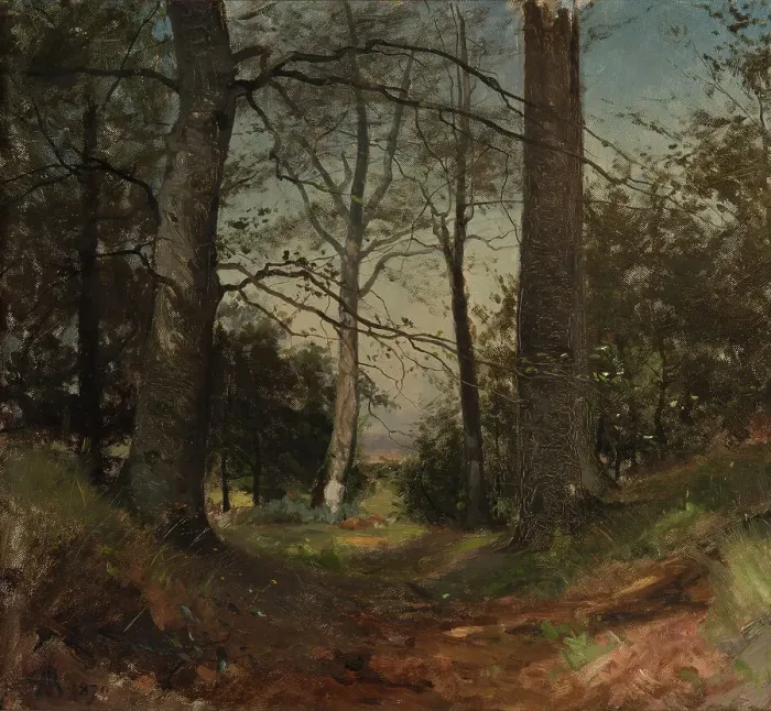 Framed Print : In the Forest. Motif from Stehag, Skåne. Study, 1870. Creator: Gustaf Rydberg Framed Print : In the Forest. Motif from Stehag, Skåne. Study, 1870. Creator: Gustaf Rydberg