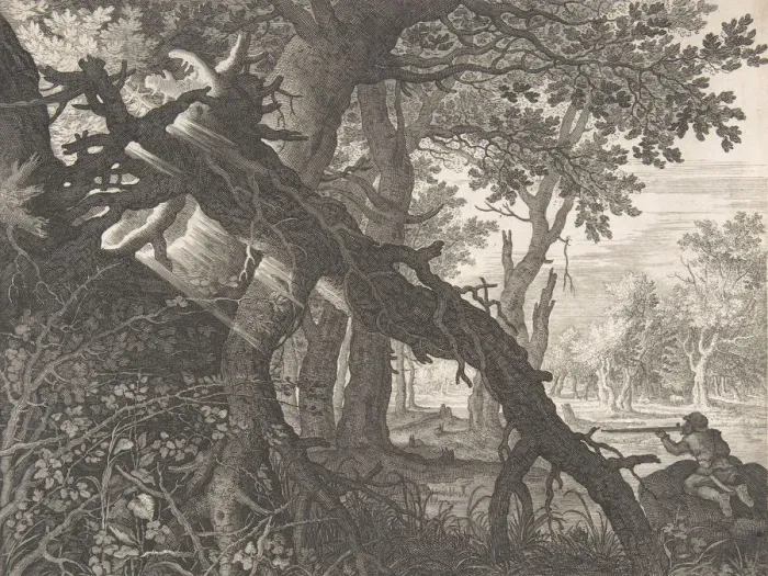 Framed Print : A Forest with a Rabbit Hunt. n. d. Creator: Aegidius Sadeler II Framed Print : A Forest with a Rabbit Hunt. n. d. Creator: Aegidius Sadeler II