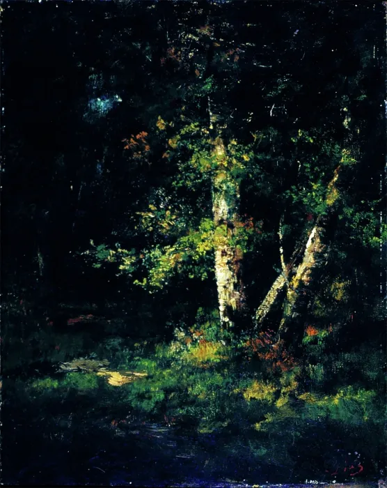 Framed Print : Forest Scene, c1830-1870. Creator: Narcisse Virgile Diaz de la Pena Framed Print : Forest Scene, c1830-1870. Creator: Narcisse Virgile Diaz de la Pena