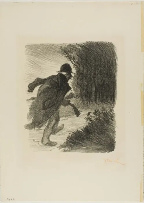 Framed Print : The Forest Singer, 1897. Creator: Theophile Alexandre Steinlen Framed Print : The Forest Singer, 1897. Creator: Theophile Alexandre Steinlen