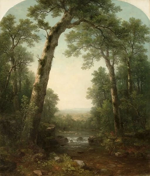 Forest Stream with Vista, 1872. Creator: Asher Brown Durand (American, 1796-1886)