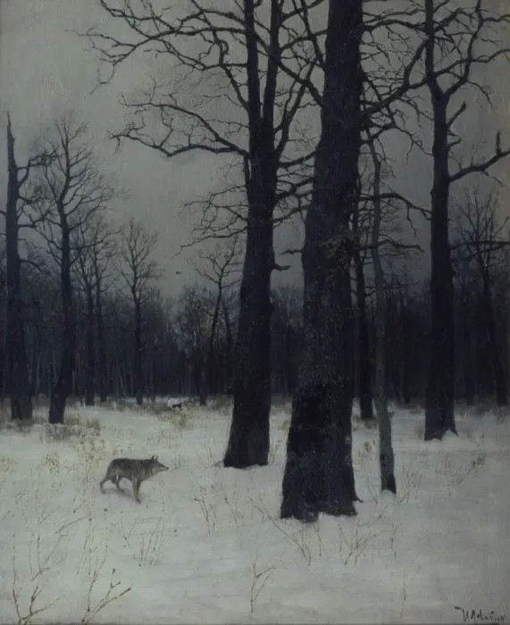 Framed Print : Forest in winter, 1885. Artist: Levitan, Isaak Ilyich (1860-1900) Framed Print : Forest in winter, 1885. Artist: Levitan, Isaak Ilyich (1860-1900)