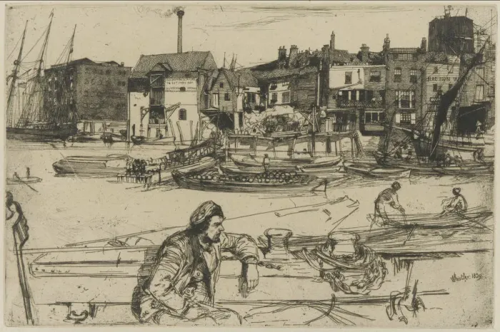 Framed Print : The Forge, 1861. Creator: James Abbott McNeill Whistler Framed Print : The Forge, 1861. Creator: James Abbott McNeill Whistler