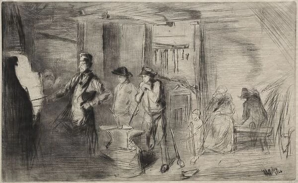 The Forge, 1866. Creator: James McNeill Whistler (American, 1834-1903)