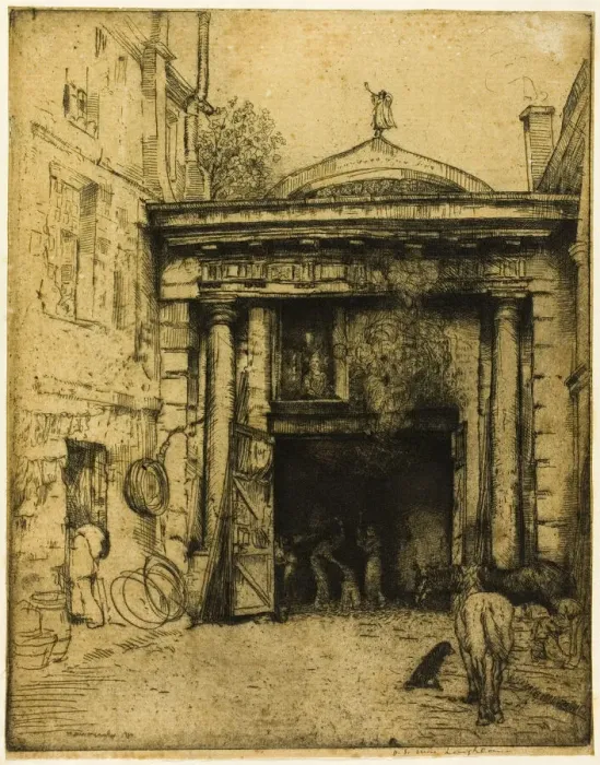 Framed Print : Forge of the Carmelites, 1900. Creator: Donald Shaw MacLaughlan Framed Print : Forge of the Carmelites, 1900. Creator: Donald Shaw MacLaughlan