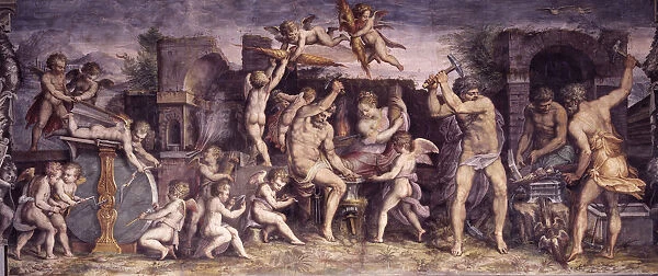 The Forge of Vulcan, 1556-1557. Artist: Vasari, Giorgio (1511-1574)