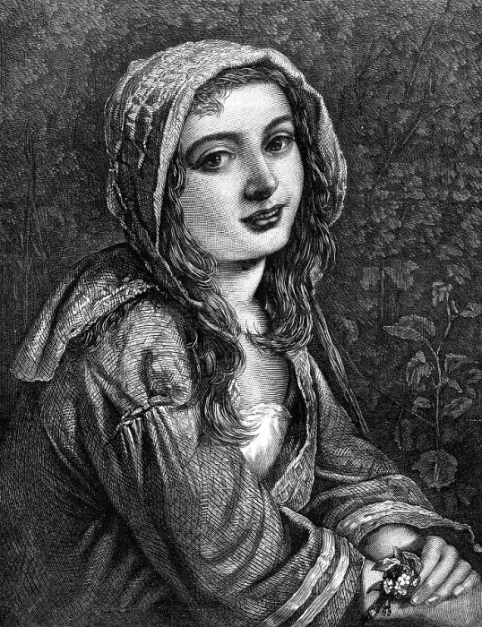 Framed Print : Forget-Me-Not!, by W. C. T. Dobson, A.R.A. 1870. Creator: Unknown Framed Print : Forget-Me-Not!, by W. C. T. Dobson, A.R.A. 1870. Creator: Unknown