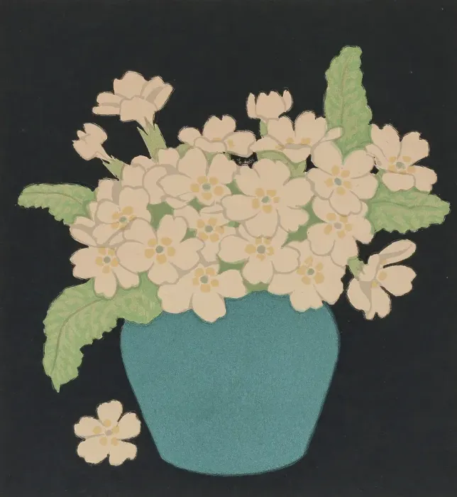 Framed Print : Forget-me-nots, about 1920. Creator: John Hall Thorpe Framed Print : Forget-me-nots, about 1920. Creator: John Hall Thorpe