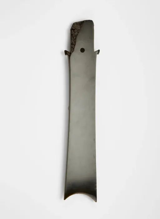Framed Print : Forked blade (zhang ?), Late Neolithic period, ca. 2000-1700 BCE. Creator: Unknown Framed Print : Forked blade (zhang ?), Late Neolithic period, ca. 2000-1700 BCE. Creator: Unknown