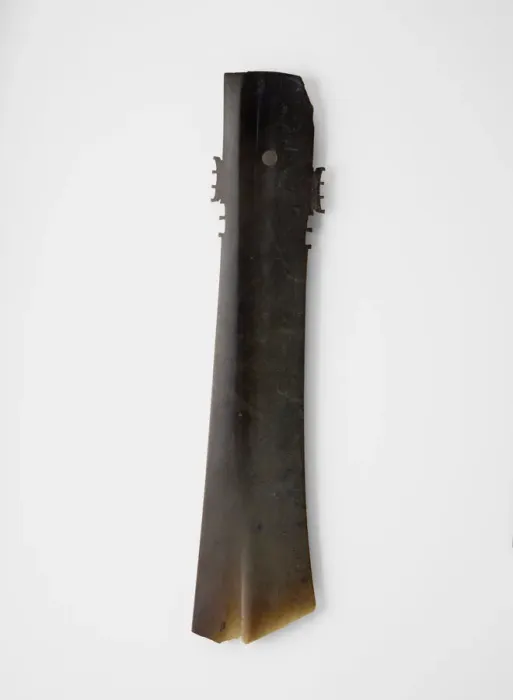 Framed Print : Forked blade (zhang ?), Late Neolithic period, ca. 2000-1600 BCE. Creator: Unknown Framed Print : Forked blade (zhang ?), Late Neolithic period, ca. 2000-1600 BCE. Creator: Unknown