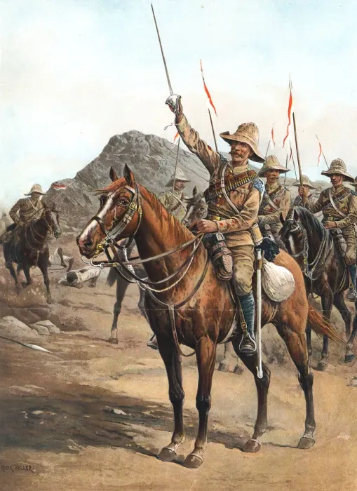Framed Print : Form Up, No 2! Form Up!, British lancers at the Battle of Omdurman, Sudan, 1898 Framed Print : Form Up, No 2! Form Up!, British lancers at the Battle of Omdurman, Sudan, 1898