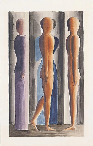 Formation. Tri-partition, 1926. Artist: Schlemmer, Oskar (1888-1943)