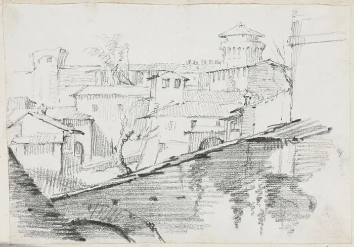 Framed Print : The Forno inside the Walls of the Vatican, 1744 / 1750. Creator: Joseph-Marie Vien the Elder Framed Print : The Forno inside the Walls of the Vatican, 1744 / 1750. Creator: Joseph-Marie Vien the Elder