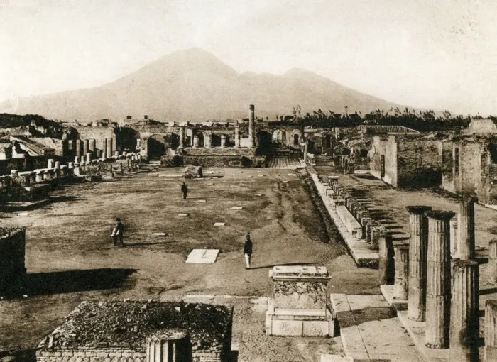 Framed Print : Foro civile, Pompeii, Italy, c1900s Framed Print : Foro civile, Pompeii, Italy, c1900s