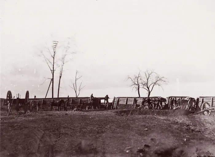 Framed Print : Fort Brady, Virginia, near Dutch Gap, 1865. Creator: William Frank Browne Framed Print : Fort Brady, Virginia, near Dutch Gap, 1865. Creator: William Frank Browne