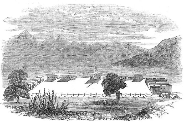 Framed Print : Fort Fillmore, New Mexico, 1854. Creator: Unknown Framed Print : Fort Fillmore, New Mexico, 1854. Creator: Unknown