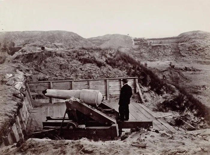 Framed Print : Fort Fisher, North Carolina, 1865. Creator: Tim O'Sullivan. Fort Fisher, North Carolina, 1865. Creator: Tim O'Sullivan Framed Print : Fort Fisher, North Carolina, 1865. Creator: Tim O'Sullivan. Fort Fisher, North Carolina, 1865. Creator: Tim O'Sullivan