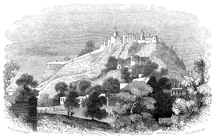 Framed Print : Fort of Gwalior, India, 1847. Artist: Robinson Framed Print : Fort of Gwalior, India, 1847. Artist: Robinson
