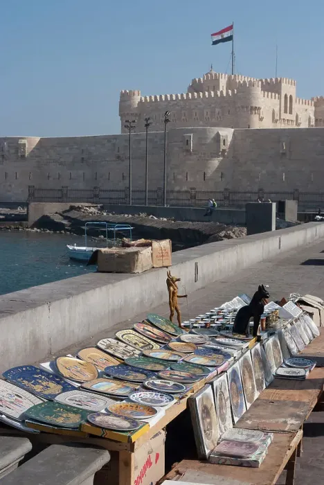 Framed Print : Fort and Harbour, Alexandria, Egypt, 2007. Creator: Ethel Davies Framed Print : Fort and Harbour, Alexandria, Egypt, 2007. Creator: Ethel Davies