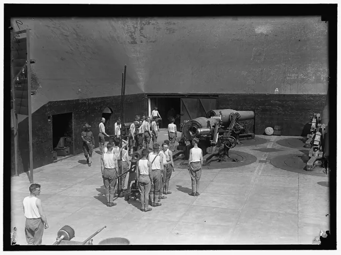 Framed Print : Fort interior, between 1913 and 1917. Creator: Harris & Ewing. Fort interior, between 1913 and 1917. Creator: Harris & Ewing Framed Print : Fort interior, between 1913 and 1917. Creator: Harris & Ewing. Fort interior, between 1913 and 1917. Creator: Harris & Ewing